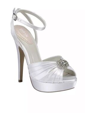 Pink Paradox London Pleated Platform Heels